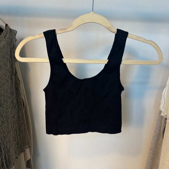 Sunday Best Black Ribbed Tank - Picture 3 of 3